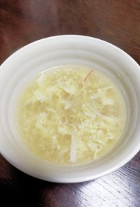 カニたまワカメスープ
