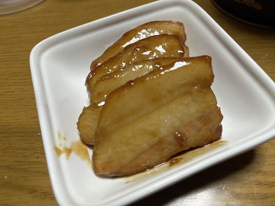 焼肉用豚バラ肉で焼豚の写真