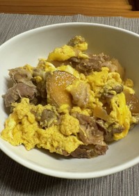 【リメイク】豚バラ大根と卵で簡単豚丼
