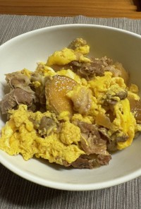 【リメイク】豚バラ大根と卵で簡単豚丼