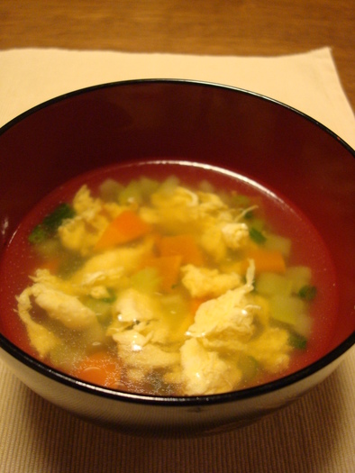 シンプル中華風スープの写真