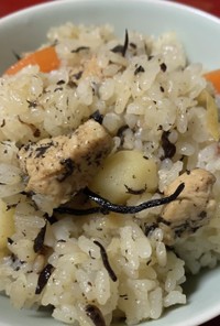 菊芋と黒米の炊き混ぜごはん