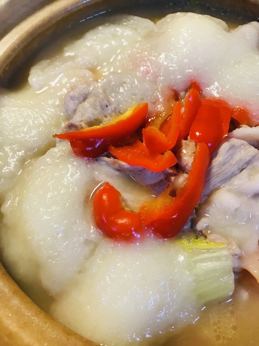 鍋キューブ白湯●白菜＆豚肉の餅とろとろ鍋の画像