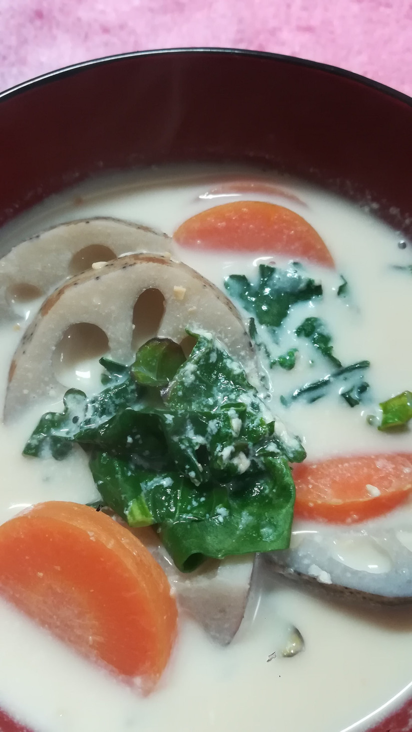 あったまる～＾＾　ケールの骨元気スープの画像