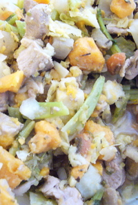 犬ご飯：根菜と七面鳥のローズマリー煮