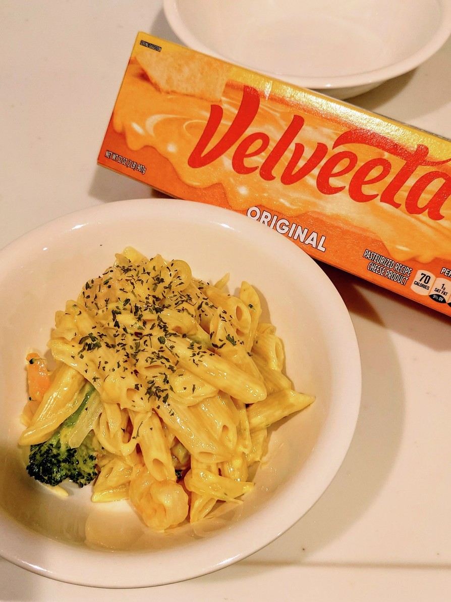velveetaのチーズパスタの画像