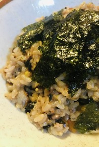 鍋の〆●十六穀米の韓国海苔雑炊