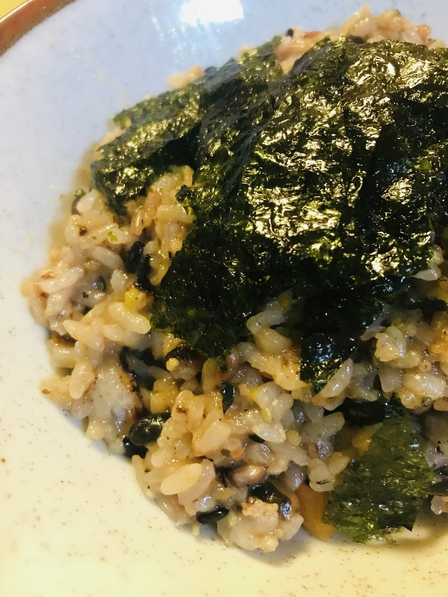 鍋の〆●十六穀米の韓国海苔雑炊の画像