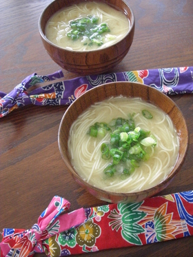 我が家のそーめん味噌汁