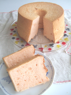 さくらシフォンケーキ