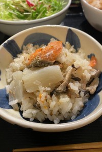 鮭と長芋の炊き込みご飯