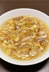 卵と椎茸と玉ねぎのスープ