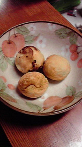 たこ焼き機で☆コロコロバナナケーキ