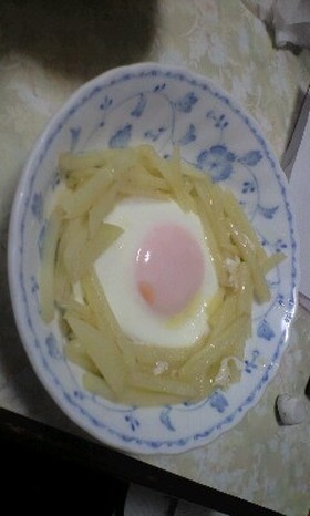 朝ごはんに♪巣ごもりたまご