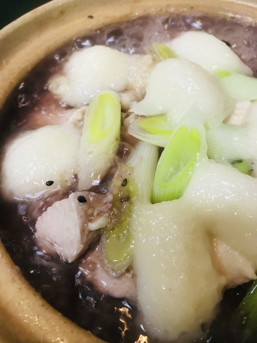 雑炊前提●鶏肉＆キャベツの十六穀米鍋の画像