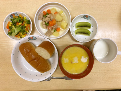 【保育園給食】かぼちゃスープの写真