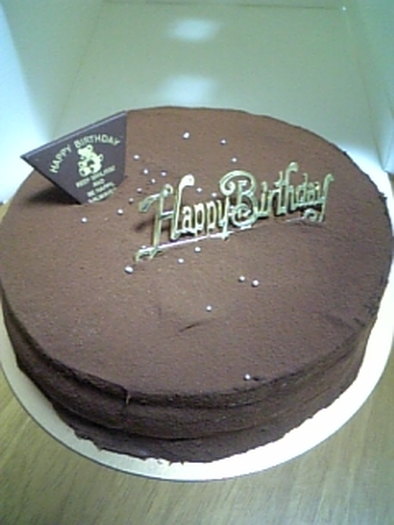 チョコレートケーキ　シンプルの写真