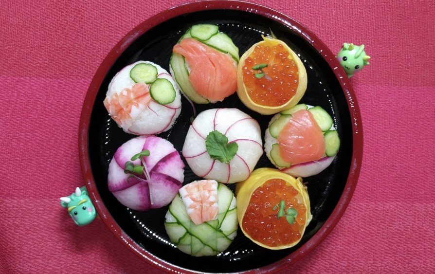 ひな祭り…今年は節約手まり寿司ですの画像