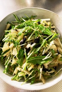 大根と水菜の中華風さっぱりサラダ