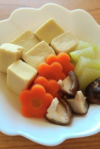 高野豆腐と野菜の含め煮　