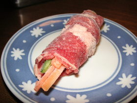 お弁当用・牛肉の野菜巻き☆冷凍☆