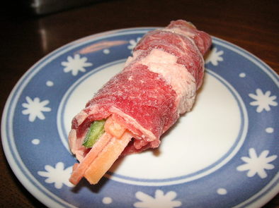 お弁当用・牛肉の野菜巻き☆冷凍☆の写真
