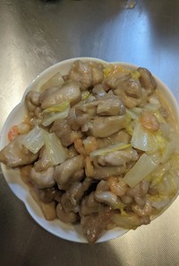 鶏肉と白菜の和風マヨ炒め