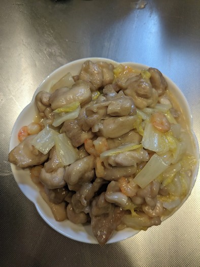 鶏肉と白菜の和風マヨ炒めの写真