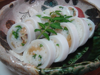 いか飯ならぬいか寿司の写真