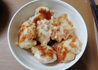 鶏むね肉のお麩マヨ焼き(明太マヨ味)の写真