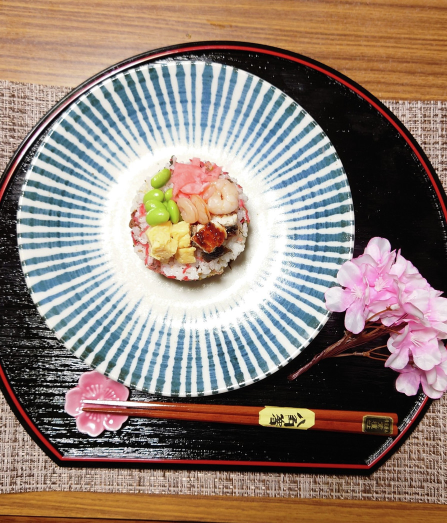 ヨウサマの減塩ひな祭りケーキ寿司の画像