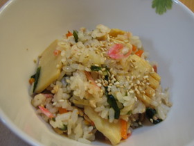 バター風味✿筍と桜海老ごはん