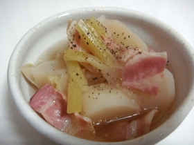 かぶとベーコンの含め煮