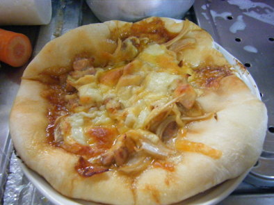 スマートチーズで☆テリヤキチキンピザの写真