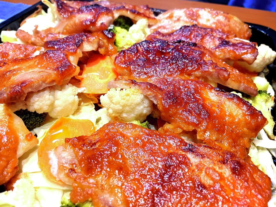 野菜たっぷり豚味噌オーブン焼きの画像