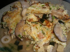 余りもので作った和風オムレツ