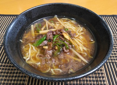【美人レシピ】青椒肉絲麺の写真