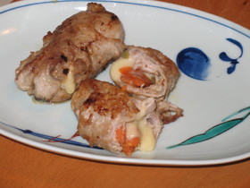 とろーりチーズの野菜肉巻き!
