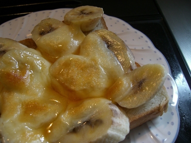 バナナのトーストの写真
