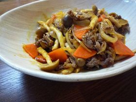 煮込み5分!牛肉の簡単ハヤシ風☆