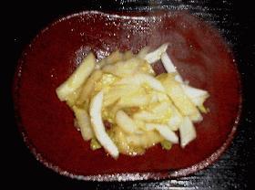 白菜の甘酢いため