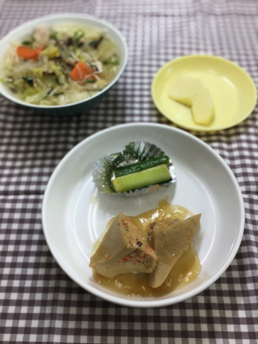 高野豆腐の肉詰め煮の画像