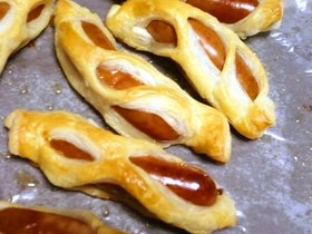 巻くだけ簡単♪まきまきウインナーパイ