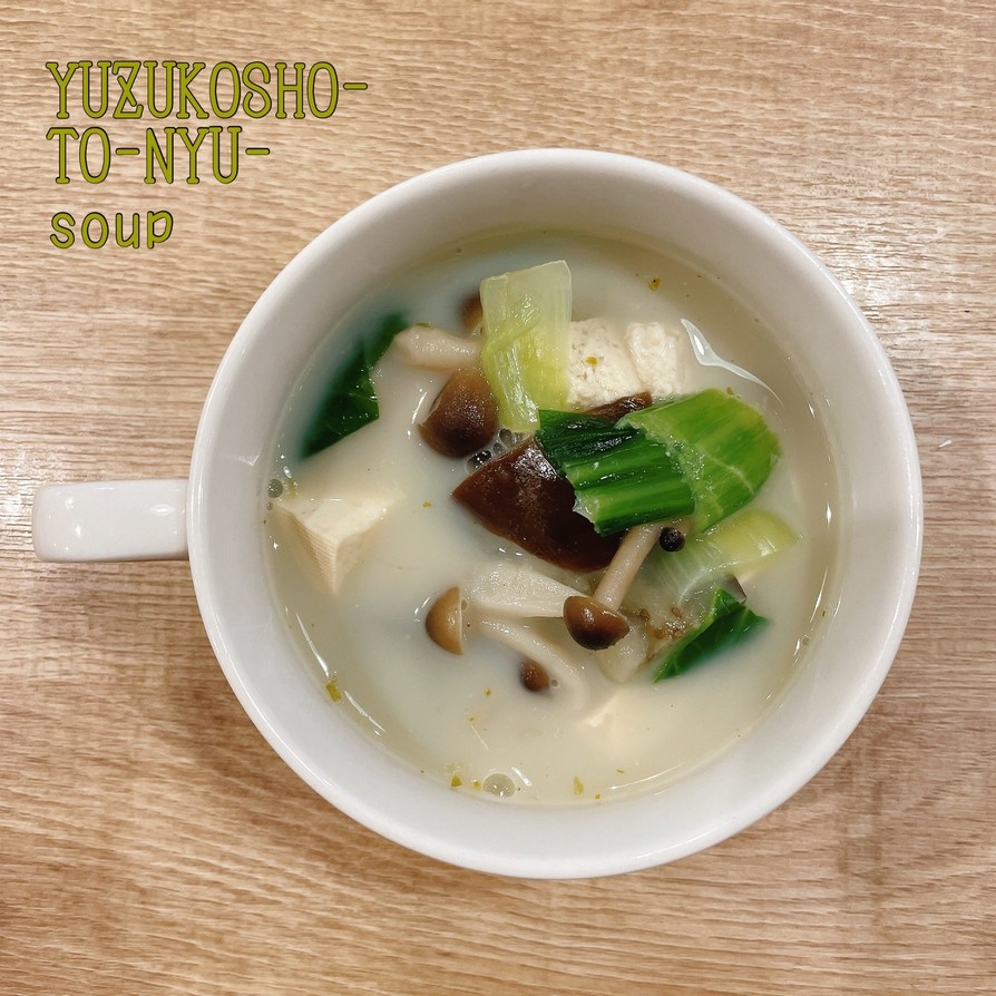 食べるスープ『柚子胡椒豆乳スープ』の画像