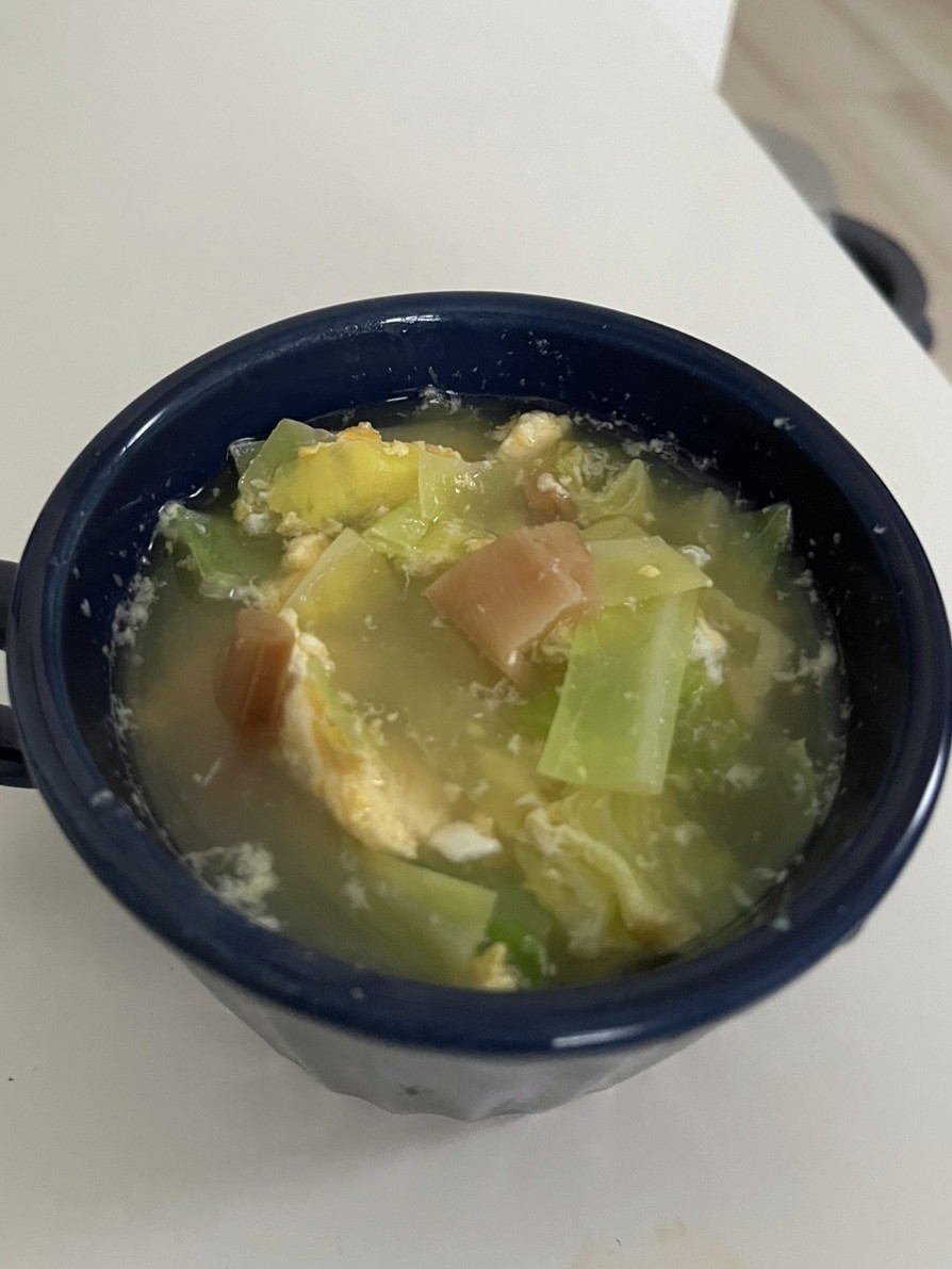 野菜とめんまの鶏がらスープの画像