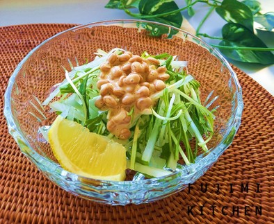 大根の納豆マヨネーズサラダの写真