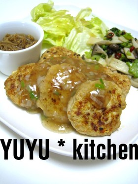 和風あんかけ♪ヘルシー豆腐ハンバーグ♪