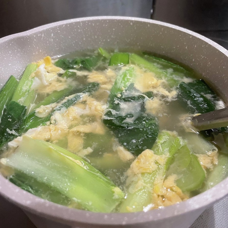 小松菜の中華風スープの画像