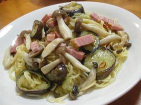 茄子とベーコンのスパゲティ