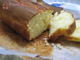 生クリームでパウンドケーキ